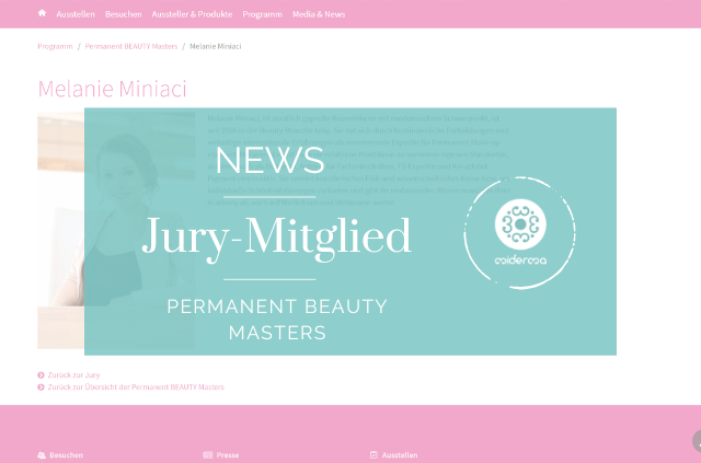Melanie Miniaci Jury Permanent Beauty Masters