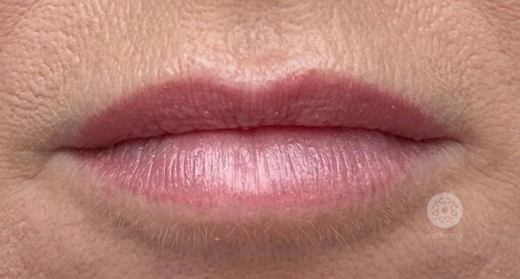 Lippen PMU Endergebnis nach etwa 6 Wochen, natürlicher Ton ohne Lippenpflege, Schloss Bedburg